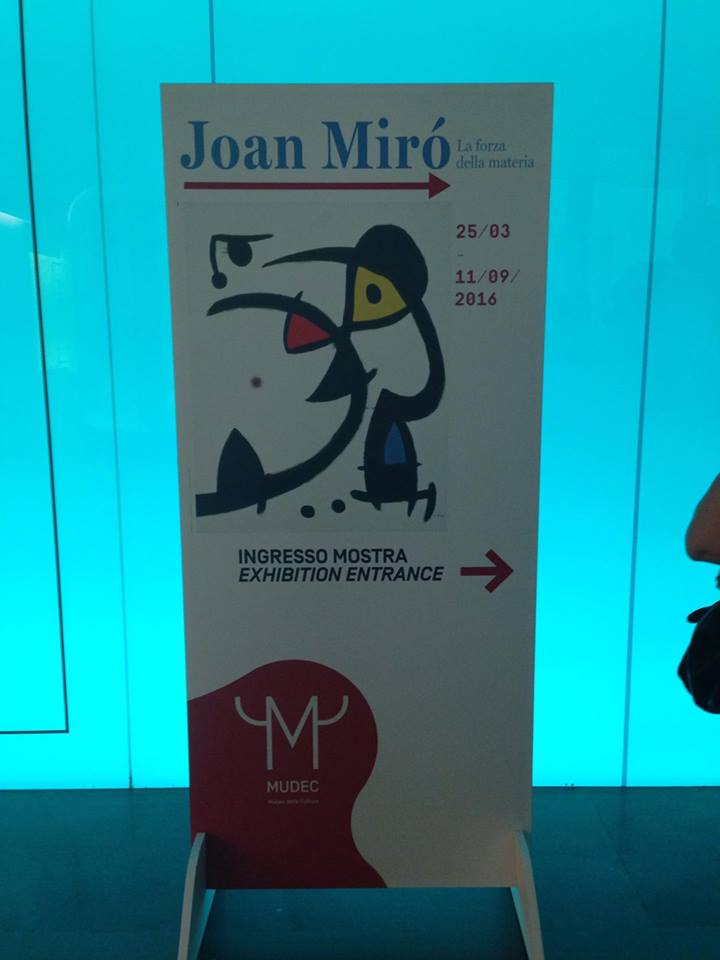 Mostra di Joan Mirò Mudec Milano - entrata all'esposizione