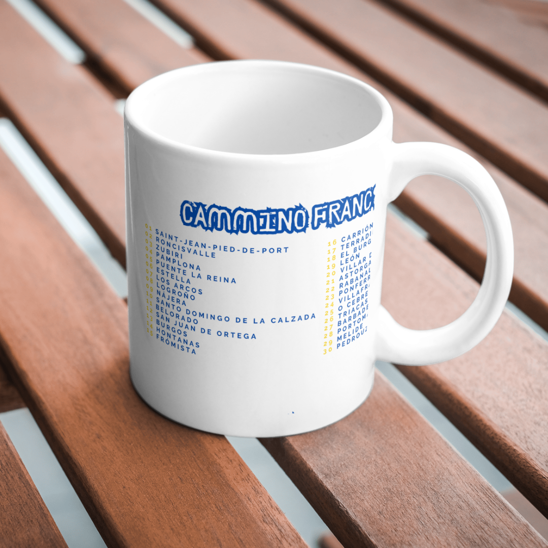 TAZZA tappe santiago de compostela personalizzata MU - aspassoperlaspagna.it