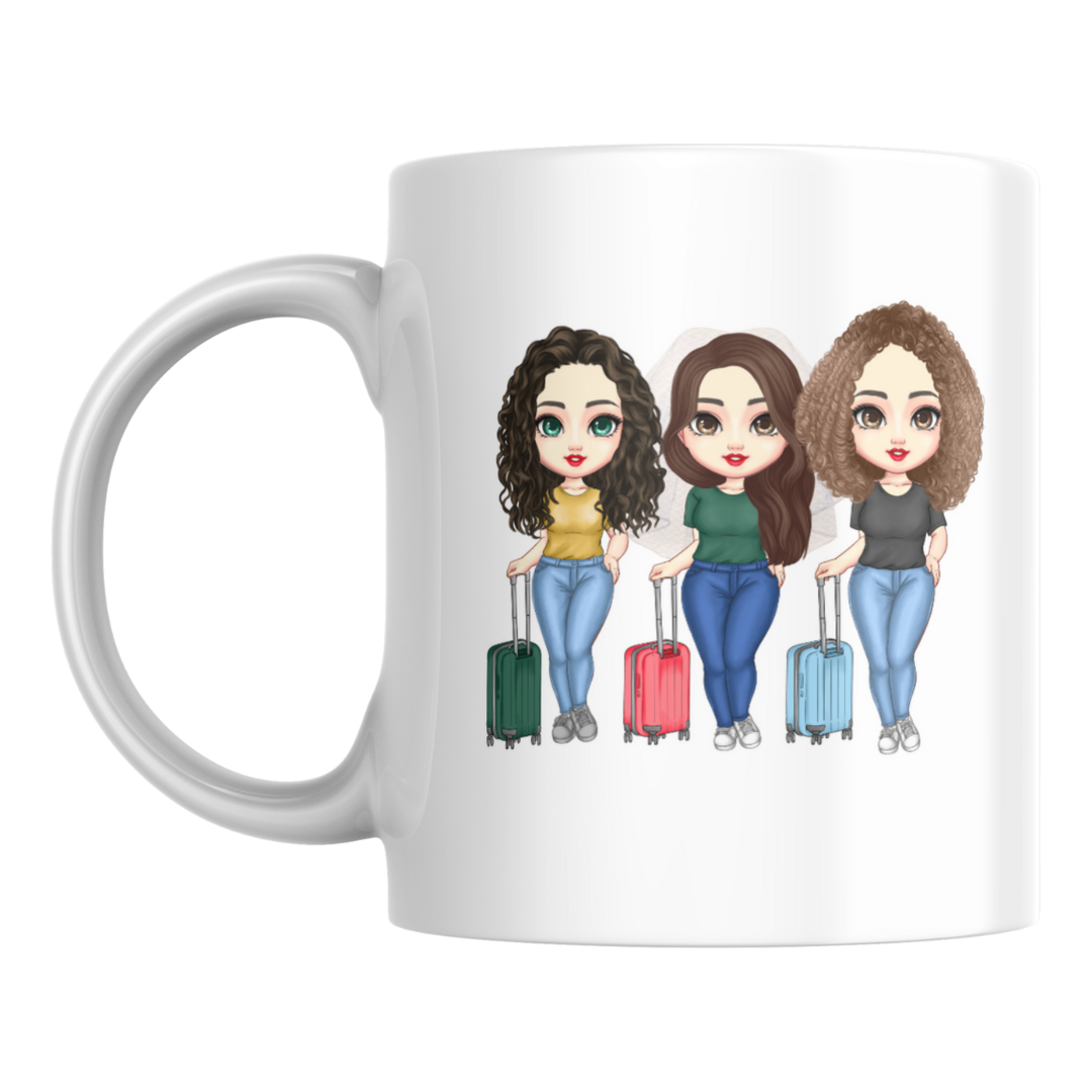 Tazza personalizzata viaje de chicas DX - aspassoperlaspagna.it