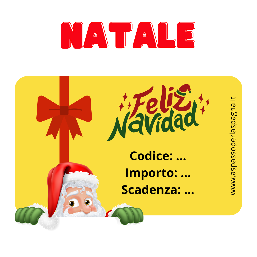 buono sconto gift card natale - aspassoperlaspagna.it