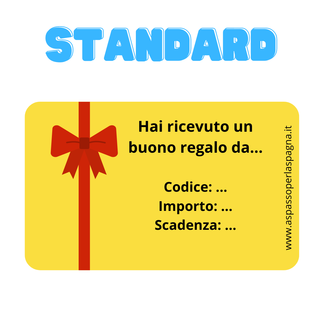 buono sconto gift card standard - aspassoperlaspagna.it